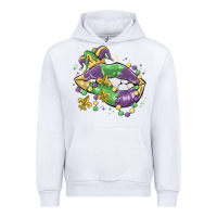 White mardi gras lips Urban Hoodie - MaliasSmallBusiness
