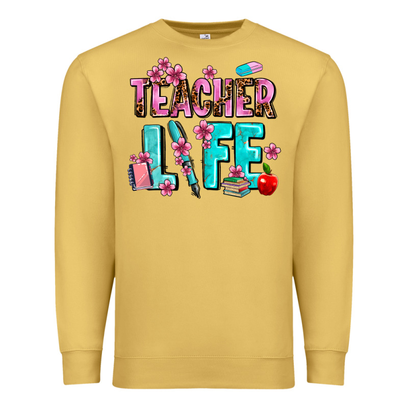 Teacher Life Premium Sweatshirt by AdoDesignShop | Teevron