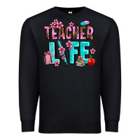 Black teacher life Premium Sweatshirt - AdoDesignShop