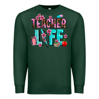 Sports Green teacher life Premium Sweatshirt - AdoDesignShop