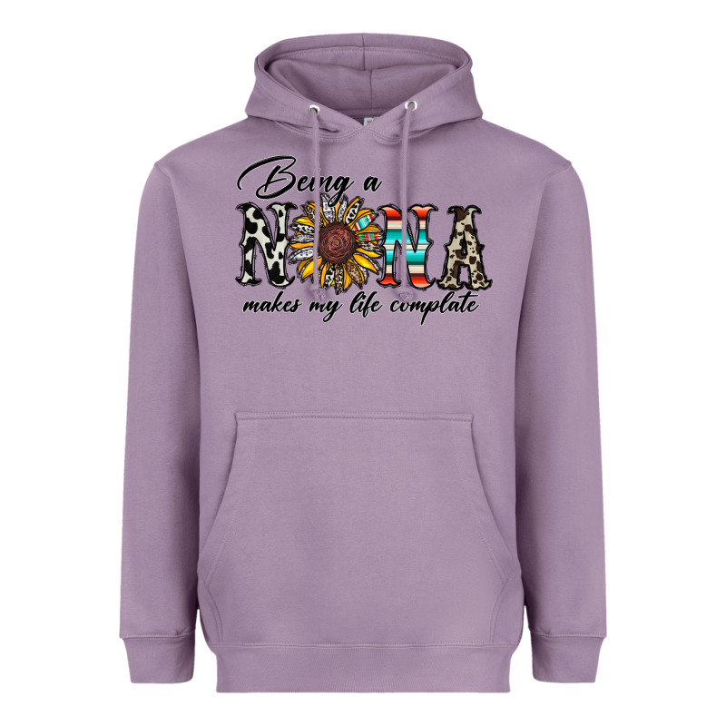 Being Nana Makes My Life Complate Heavyweight Hoodie by CowhideDigitalArt | Teevron