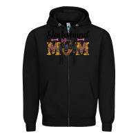Black western dachshund mom Zipper Hoodie - RanaPortraitStore