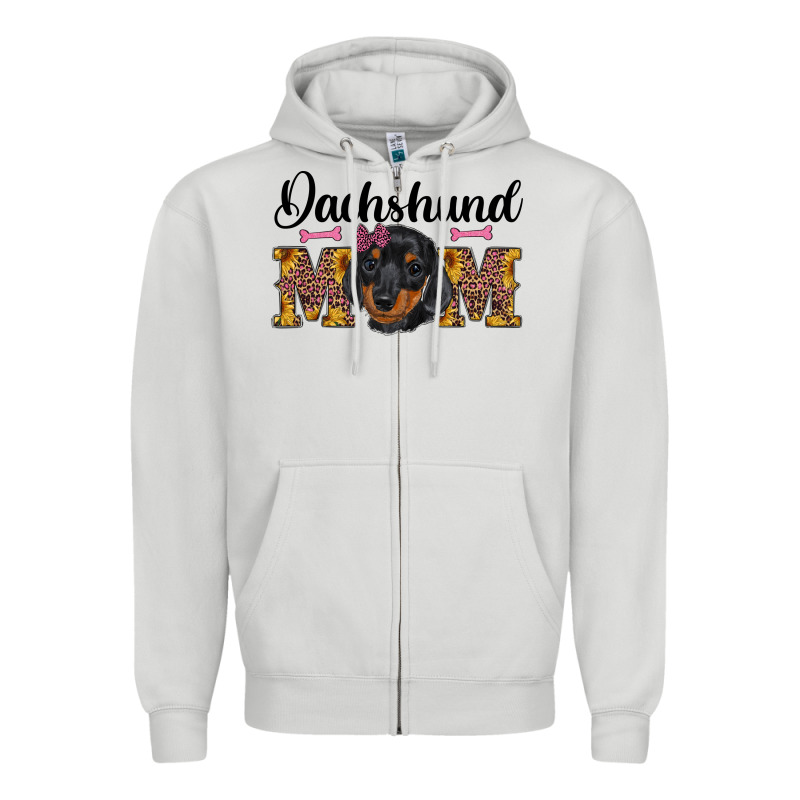 Western Dachshund Mom Zipper Hoodie by RanaPortraitStore | Teevron