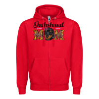 Red western dachshund mom Zipper Hoodie - RanaPortraitStore