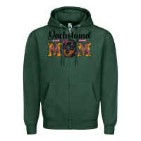 Sports Green western dachshund mom Zipper Hoodie - RanaPortraitStore