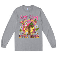 Heather Grey stay trippy little hippie tbw Long Sleeve Tee - texasbilliewilder