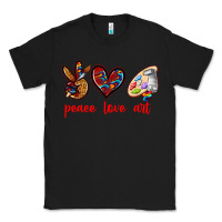 Black peace love art Classic Tee - texasbilliewilder