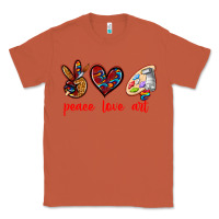 Copper peace love art Classic Tee - texasbilliewilder