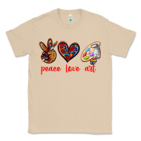Mushroom peace love art Classic Tee - texasbilliewilder