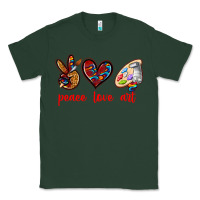 Sports Green peace love art Classic Tee - texasbilliewilder
