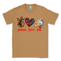 Toasted Coconut peace love art Classic Tee - texasbilliewilder