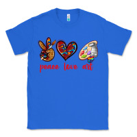 True Royal peace love art Classic Tee - texasbilliewilder