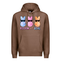 Chestnut peepin it real easter glitter Premium Hoodie - MaliasSmallBusiness