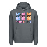 Rock peepin it real easter glitter Premium Hoodie - MaliasSmallBusiness
