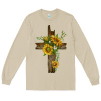 Mushroom sunflower cross Long Sleeve Tee - texasbilliewilder