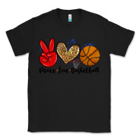 Black peace love basketball Classic Tee - Zillion Design Studio