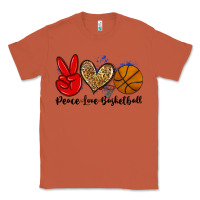 Copper peace love basketball Classic Tee - Zillion Design Studio