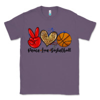 Lavender peace love basketball Classic Tee - Zillion Design Studio