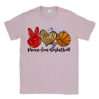 Lilac peace love basketball Classic Tee - Zillion Design Studio