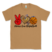 Toasted Coconut peace love basketball Classic Tee - Zillion Design Studio