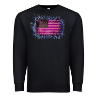 Black Old Leopard American Flag Premium Sweatshirt - Bettercallsaul