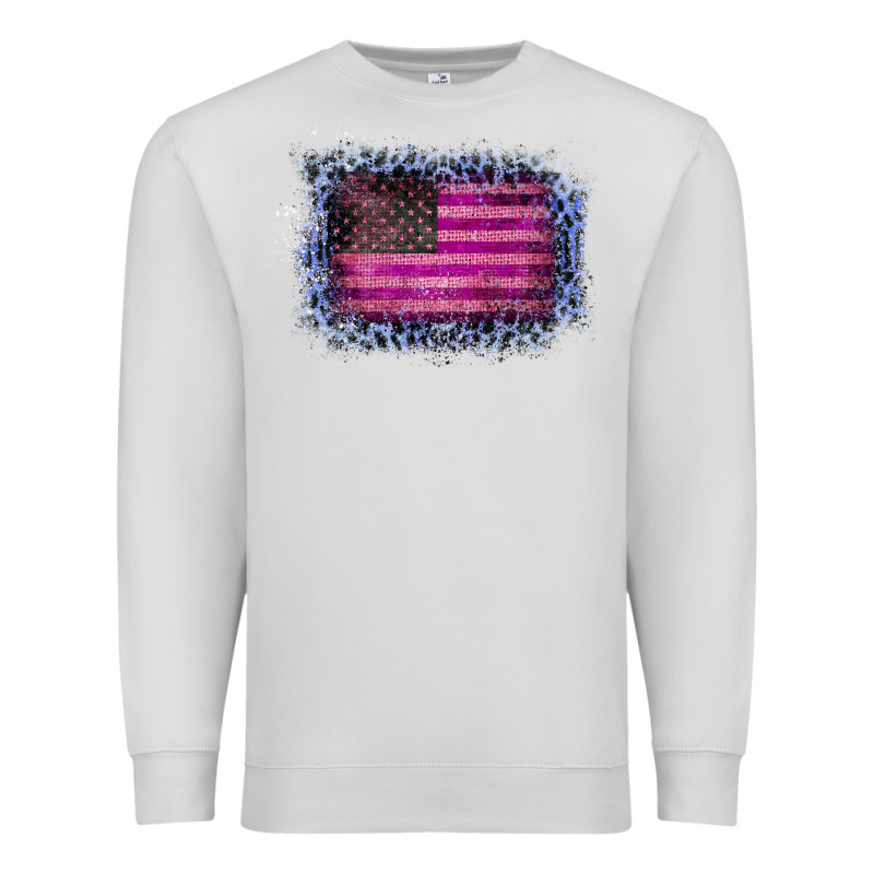 Old Leopard American Flag Premium Sweatshirt by Bettercallsaul | Teevron