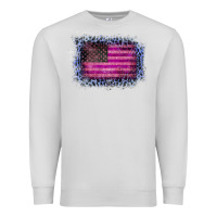 Dove Grey Old Leopard American Flag Premium Sweatshirt - Bettercallsaul