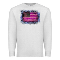 Oatmeal Heather Old Leopard American Flag Premium Sweatshirt - Bettercallsaul