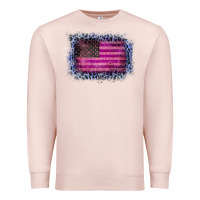 Pale Pink Old Leopard American Flag Premium Sweatshirt - Bettercallsaul