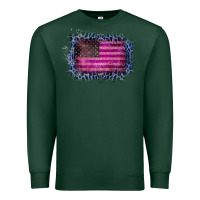 Sports Green Old Leopard American Flag Premium Sweatshirt - Bettercallsaul