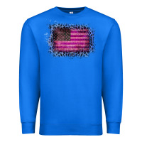 True Royal Old Leopard American Flag Premium Sweatshirt - Bettercallsaul