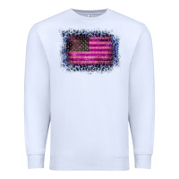 White Old Leopard American Flag Premium Sweatshirt - Bettercallsaul