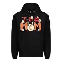 Black t ball mom Premium Hoodie - MaliasSmallBusiness