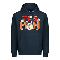 Navy t ball mom Premium Hoodie - MaliasSmallBusiness
