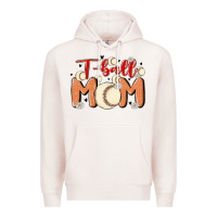 Pale Pink t ball mom Premium Hoodie - MaliasSmallBusiness