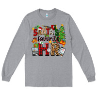 Heather Grey santa's favorite hr Long Sleeve Tee - Zillion Design Studio