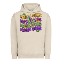 Pigment French Oak mardi gras with fleur de lis Urban Hoodie - MaliasSmallBusiness