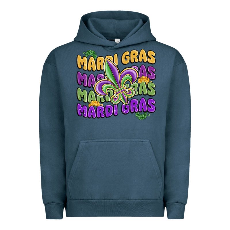 Mardi Gras With Fleur De Lis Urban Hoodie by MaliasSmallBusiness | Teevron