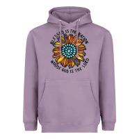 Lavender blessed is the nation whose god is the lord Heavyweight Hoodie - CowhideDigitalArt