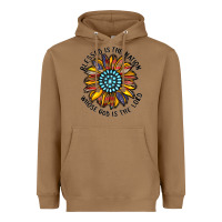 Toasted Coconut blessed is the nation whose god is the lord Heavyweight Hoodie - CowhideDigitalArt
