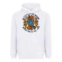 White blessed is the nation whose god is the lord Heavyweight Hoodie - CowhideDigitalArt