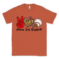 Copper peace love baseball Classic Tee - Zillion Design Studio