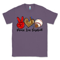 Lavender peace love baseball Classic Tee - Zillion Design Studio