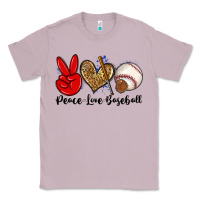 Lilac peace love baseball Classic Tee - Zillion Design Studio