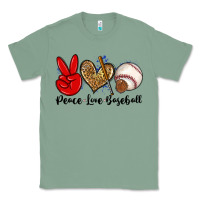 Sage peace love baseball Classic Tee - Zillion Design Studio