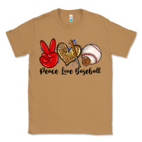 Toasted Coconut peace love baseball Classic Tee - Zillion Design Studio