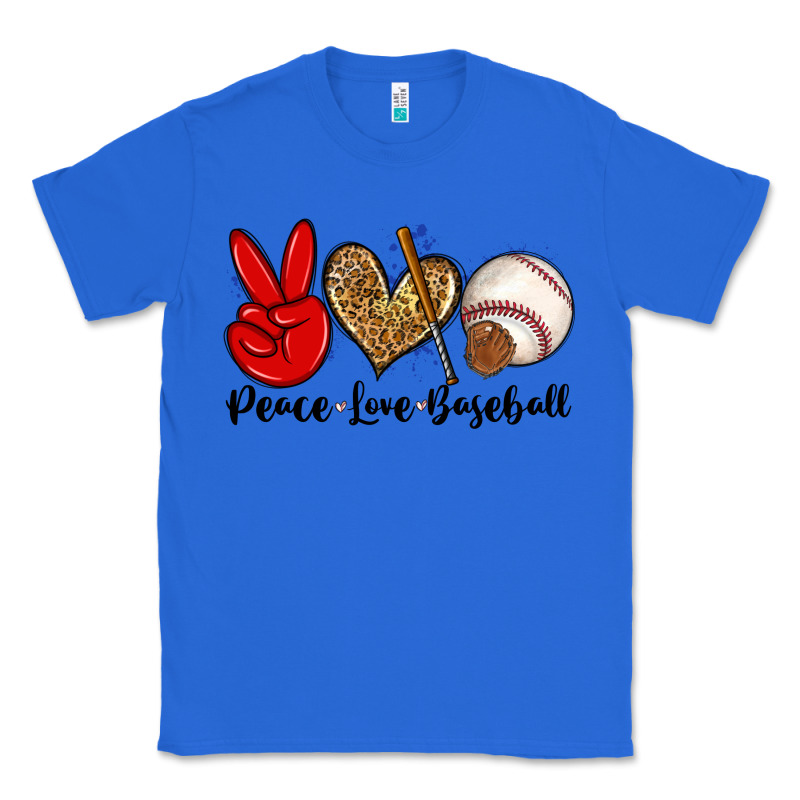 Peace Love Baseball Classic Tee by Zillion Design Studio | Teevron