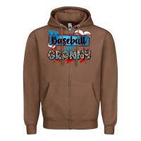 Chestnut baseball granny with leopard Zipper Hoodie - Zillion Design Studio