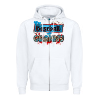 White baseball granny with leopard Zipper Hoodie - Zillion Design Studio