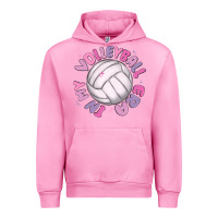 Fuchsia Pink in my volleyball era Urban Hoodie - MaliasSmallBusiness